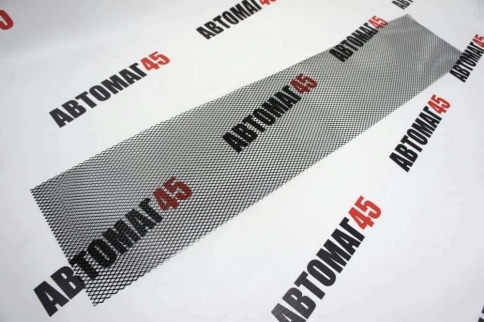 Dollex  защитная сетка на решетку радиатора ячейка 10ммх5,5мм 100х20см черная    фото 6