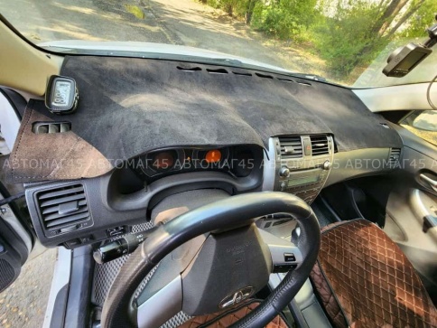 Накидка на панель Toyota Corolla Тойота Королла 2007-2013г кузов 150 алькантара фото 5