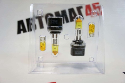 SVS  лампа 880 H27/1 Yellow 12V 55W 3000K 2шт    фото 3