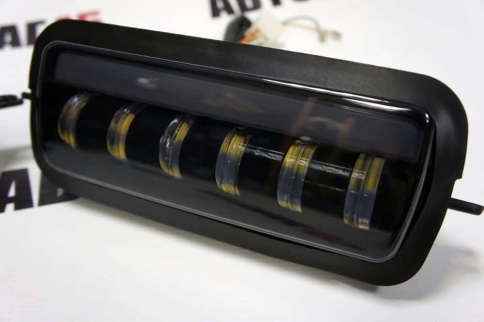 TLT  надфарники Нива 21214 урбан бронто легенд LED + поворотник 4000Lm 6 полос  2шт гарантия 6 мес   фото 5