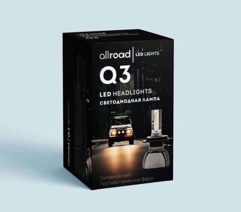 Allroad Q3  светодиодные лампы LED 2шт H27 12В 20W 6000K 3600Lm гарантия 5мес    фото 2