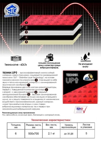 Technik Up  многослойный материал толщина 6мм 500х700мм     фото 5