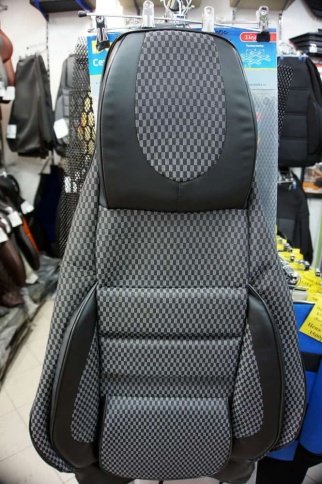 Авточехлы  Газель Next трехместная короткая база жаккард черный  фото 1