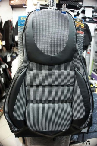 Авточехлы  ВАЗ 2107 жаккард черный    фото 1