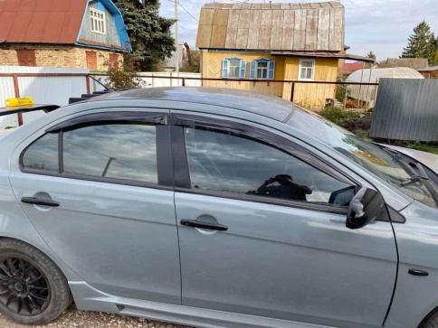 ANVair  дефлекторы окон Mitsubishi Lancer 10 Мицубиси Лансер 10 2007-2016г комплект 4шт    фото 4