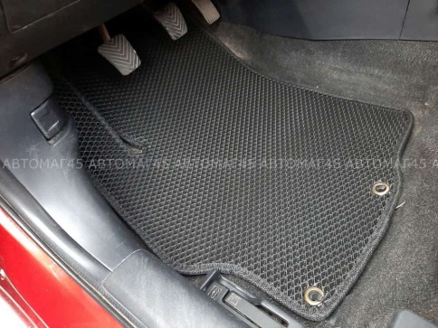 EVA ЭВА  коврики в салон Mitsubishi Lancer 10 2007-2016г черные рисунок ромб  5шт    фото 1