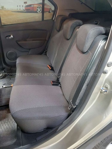 Авточехлы  Renault Logan Рено Логан 2004-2016г жаккард серый Лидер   фото 3