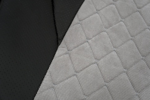 Авточехлы  Toyota Camry Тойота Камри c 2018г кузов V70 экокожа вельвет черно-серый ромб фото 4