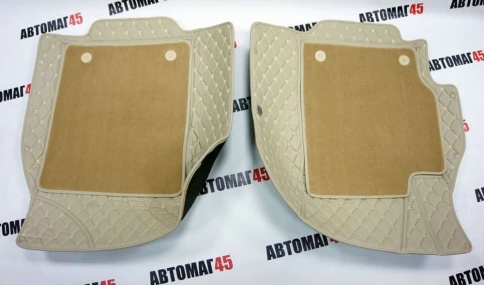 Ковры  5D экокожа Toyota Camry V40/V50/V55 2006-2018г бежевый комплект АКЦИЯ!   фото 6