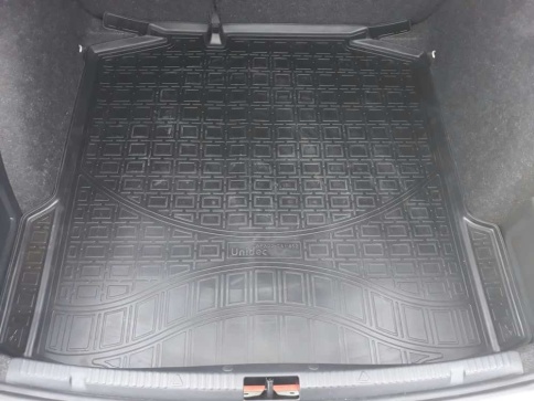 NorPlast коврик в багажник полиуретан Skoda Rapid с 13г Volkswagen Polo Лифтбэк c 20г без карманов фото 2