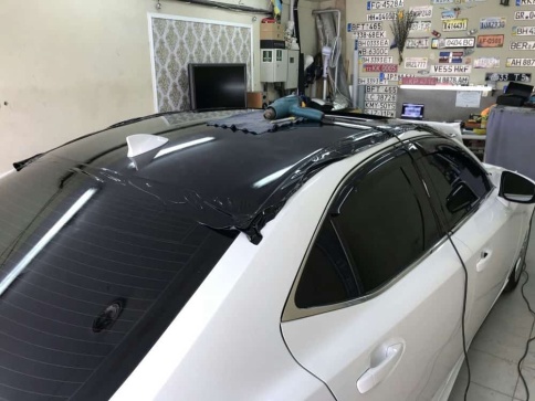 KSF  Автовинил черный супер глянец  0,91м х 0,75м    фото 2