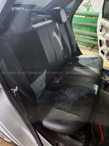 R.SPORT PLUS чехлы универсальные экокожа алькантара черный комплект    фото 5