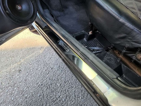 LIDER  Накладки на пороги  Лада Lada Приора Priora 2170 4 шт нержавейка    фото 5