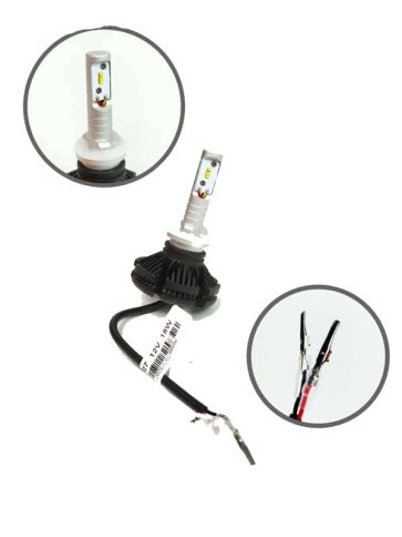 X3 чип  ZES LED 2шт H27 12В 18W 6000K 4400Lm с обманкой гарантия 1мес    фото 3