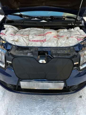 Skyway утеплитель радиатора Универсальный 700 х 280мм кожа фото 3