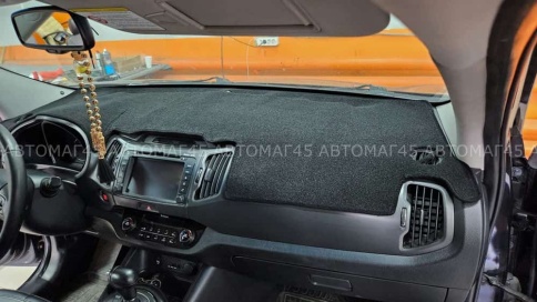 Накидка на панель Kia Sportage Киа Спортаж 2010-2016г карпет Maximal фото 5