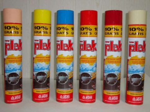 Plak  полироль пластика аэрозоль 750мл в ассортименте    фото 1