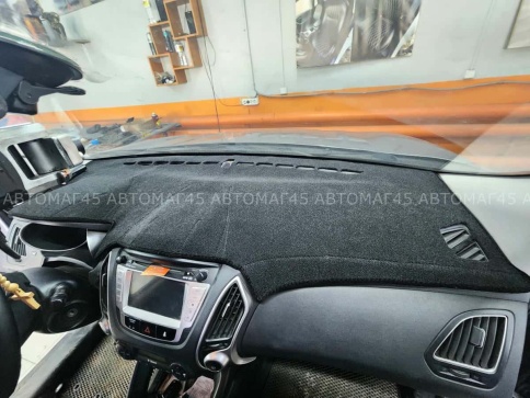 Накидка на панель Hyundai Хендай IX35 2009-2015г карпет Maximal фото 5