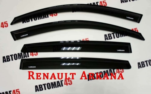VAD  дефлекторы окон Renault Arkana Рено Аркана 2018-2022г комплект 4шт    фото 1