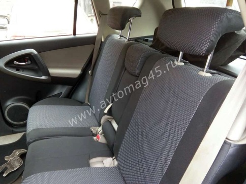 Авточехлы  Toyota RAV4 Тойота Рав4 2012-2019г XA40 жаккард черно-серый Ижевск   фото 2