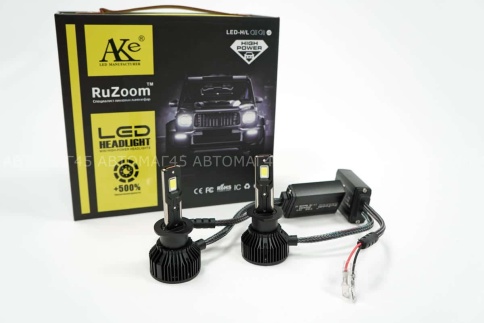 Ruzoom T55  светодиодные лампы LED 2шт H1 12В 55W 6000K 5500Lm гарантия 6мес    фото 2