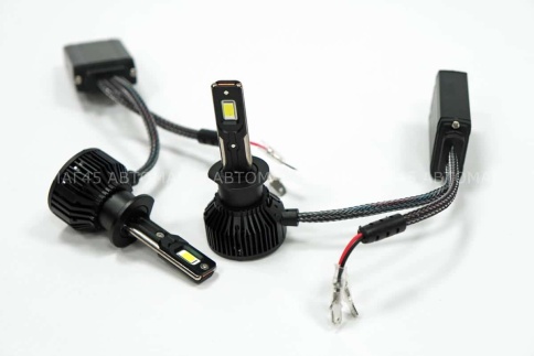 Ruzoom T55  светодиодные лампы LED 2шт H1 12В 55W 6000K 5500Lm гарантия 6мес    фото 5