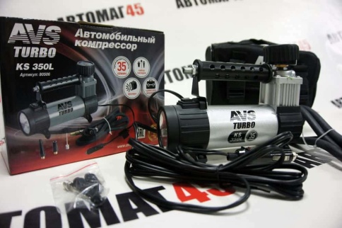 AVS КS TURBO 350L  компрессор 35л мин 150Вт 10Атм насадки сумка фонарь гарантия 1год    фото 3