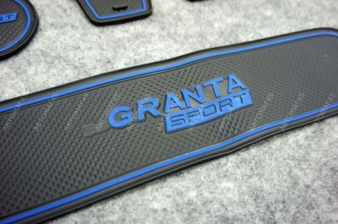 Коврики в ниши Лада Lada Гранта Granta синие буквы 16пр. фото 3