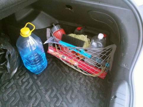 Airline  Сетка крепления груза в багажник 25x55см для ниш    фото 4