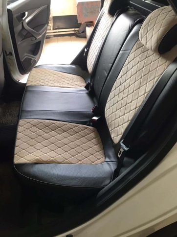 Авточехлы  Lada Vesta Лада Веста седан SW SW Cross черный вельвет ромб фото 5