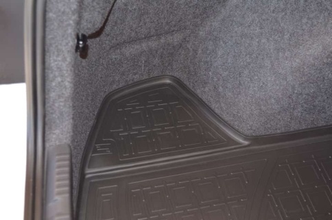 NorPlast коврик в багажник полиуретан Skoda Rapid с 13г Volkswagen Polo Лифтбэк c 20г с карманами фото 4