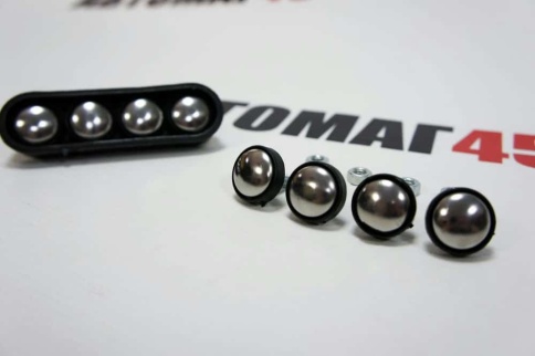 Dollex  Крепеж номерного знака болты хром нержавейка 4шт    фото 1