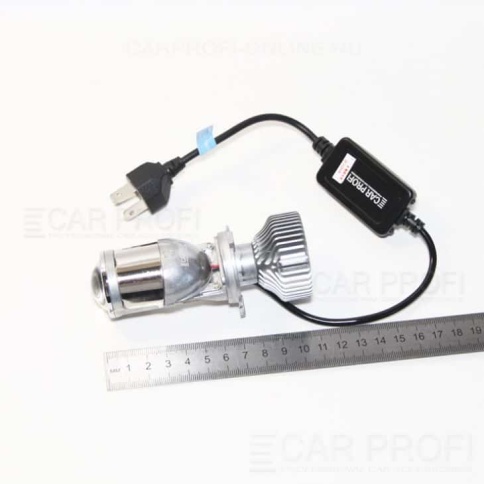 Carprofi светодиодные лампы LED линза модуль 2шт G1 1.4" H4 12В 30W 5100K 5500Lm гар 6мес фото 3