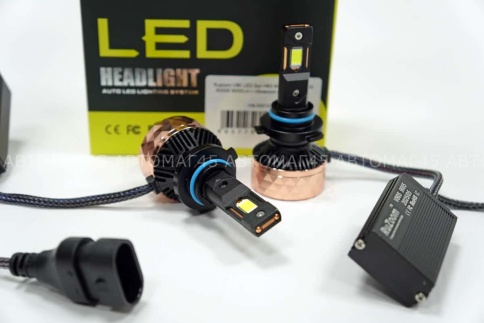 Ruzoom V80 LED 2шт HB3 9005 10-16В 90W 6000K 9000Lm с обманкой гарантия 6мес    фото 2
