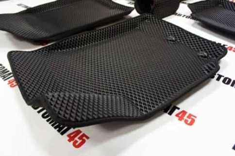 BORATEX  коврики в салон 3D EVA ЭВА Kia Rio c 17г Rio X-Line Solaris c 17г чер рис ромб комп 5шт CIT фото 5