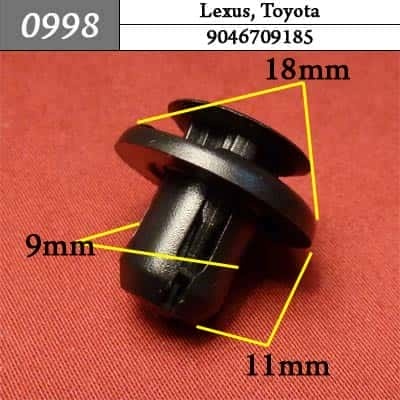 0998 Клипса пистон для Lexus Toyota  фото 1