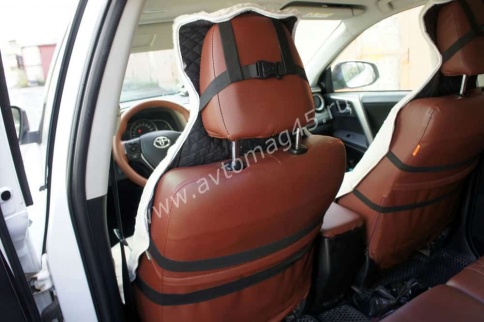 Накидки  короткий ворс белый с боками 140х60см 2шт    фото 9