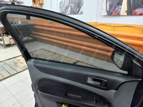 TLT  каркасные шторки на магнитах Ford Focus 2 Форд Фокус 2 передние 2шт стандарт 10%    фото 7