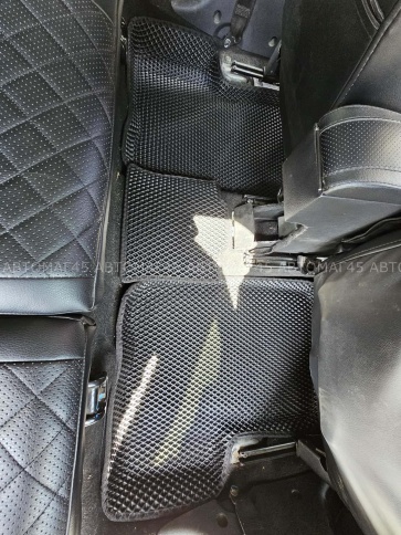 SMART коврики в салон 3D Лада Largus FL 5 мест Logan до 13г Sandero Stepway до 15г чер рис ром 5шт фото 5