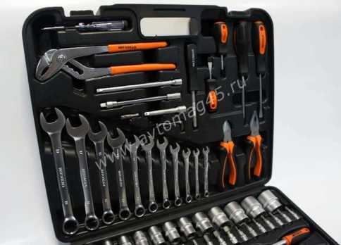 Автодело  набор инструментов 101 предмет 1/2" 1/4"    фото 5