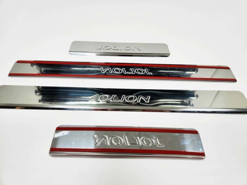 LIDER  Накладки на пороги  Haval Jolion Хавал Джолион 2020г-н.в. 4 шт нержавейка    фото 3