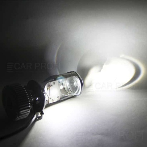 Carprofi светодиодные лампы LED линза модуль 2шт G1 1.4" H4 12В 30W 5100K 5500Lm гар 6мес фото 10