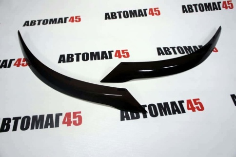 Реснички накладки на фары Kia Rio Киа Рио 2015-2017г рестайлинг 2шт    фото 4