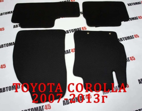 EVA ЭВА  коврики в салон Toyota Corolla 2007-2013 Toyota Auris 2006-2013г черный рис ромб компл 5шт фото 1