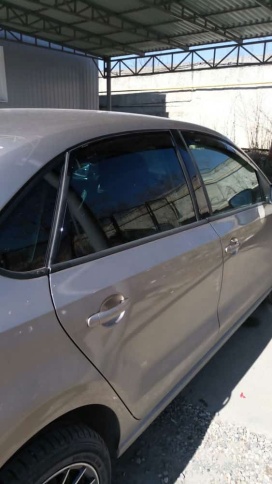 ANVair  дефлекторы окон Volkswagen Polo Фольцваген Поло седан 2010-2020г комплект 4шт    фото 9