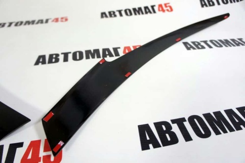 Реснички накладки на фары Hyundai Solaris Хендай Солярис 2010-2014г 2шт    фото 2