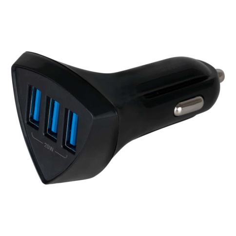 Skyway зарядное устройство в прикуриватель 3 USB 20W быстрая зарядка QC 3.0 фото 1