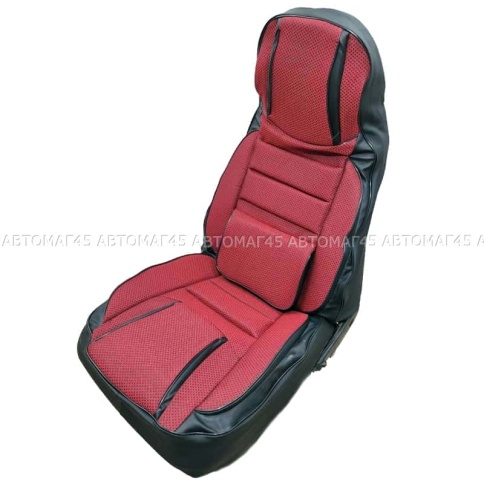 Авточехлы  ВАЗ 2109 2114 2115 Нива пятидверная до 2019г жаккард еж красный    фото 1