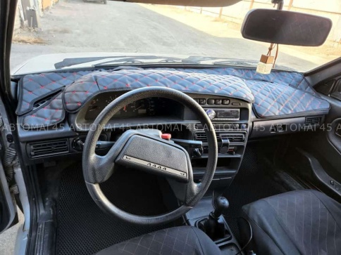 Накидка на панель ВАЗ 2114 2115 только европанель с красной ниткой экокожа фото 6