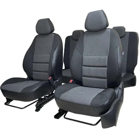 Авточехлы  Chevrolet Aveo Шевроле Авео 2005-2012г жаккард черный A10    фото 1